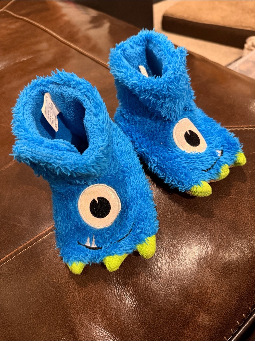 Size 5-6 Toddler Small - Monster Slipper Booties